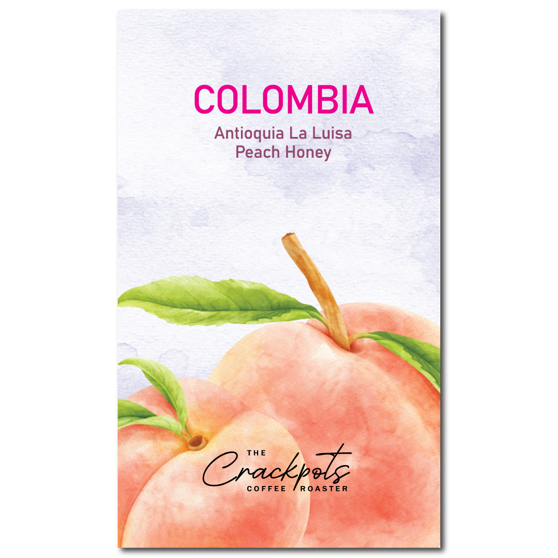 The Crackpots Coffee Roaster Colombia Antioquia Finca La Luisa Peach Honey – specialty coffee beans Malaysia