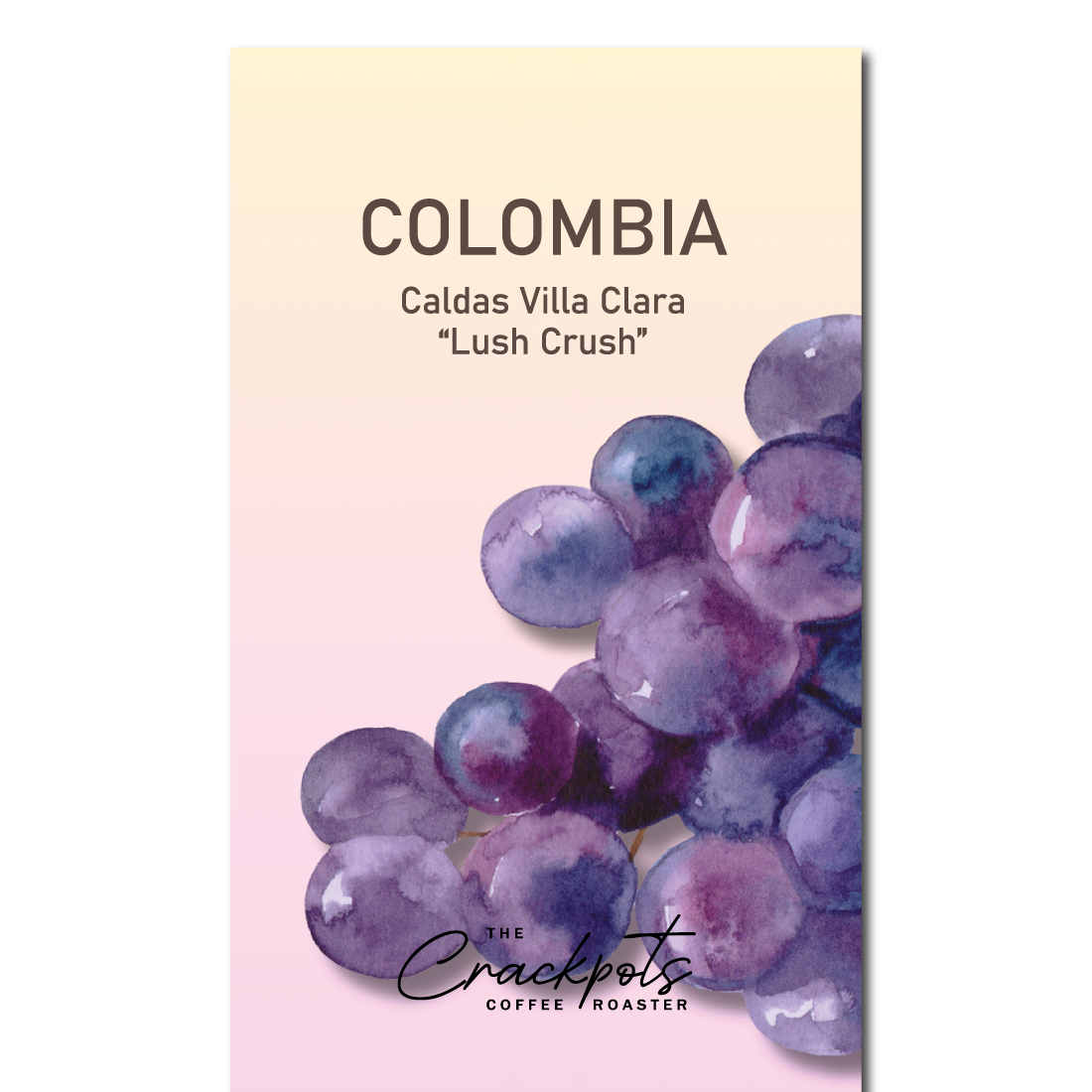 The Crackpots Coffee Roaster Colombia Villa Clara Lush Crush Grape Washed – specialty coffee beans Malaysia