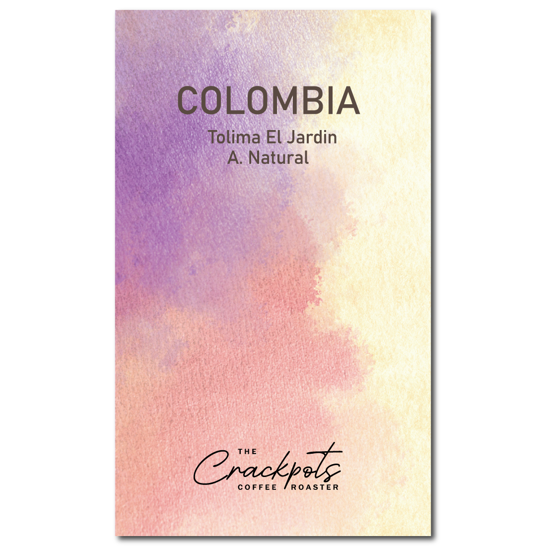 The Crackpots Coffee Roaster Colombia Tolima El Jardin Caturra Anaerobic Natural – specialty coffee beans Malaysia