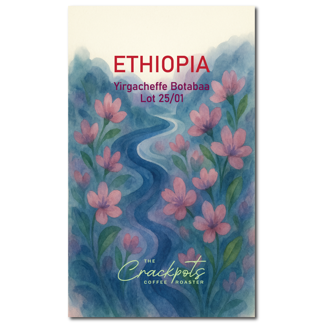 The Crackpots Coffee Roaster Ethiopia Yirgacheffe Botabaa Washed Lot 25/01 – specialty coffee beans Malaysia
